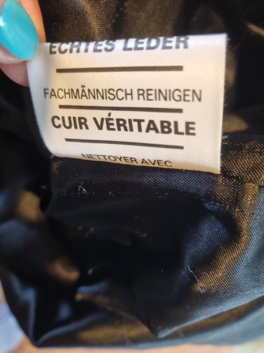 Forma Women's Black Genuine Leather, Fleece Lined Hood Coat Size Small