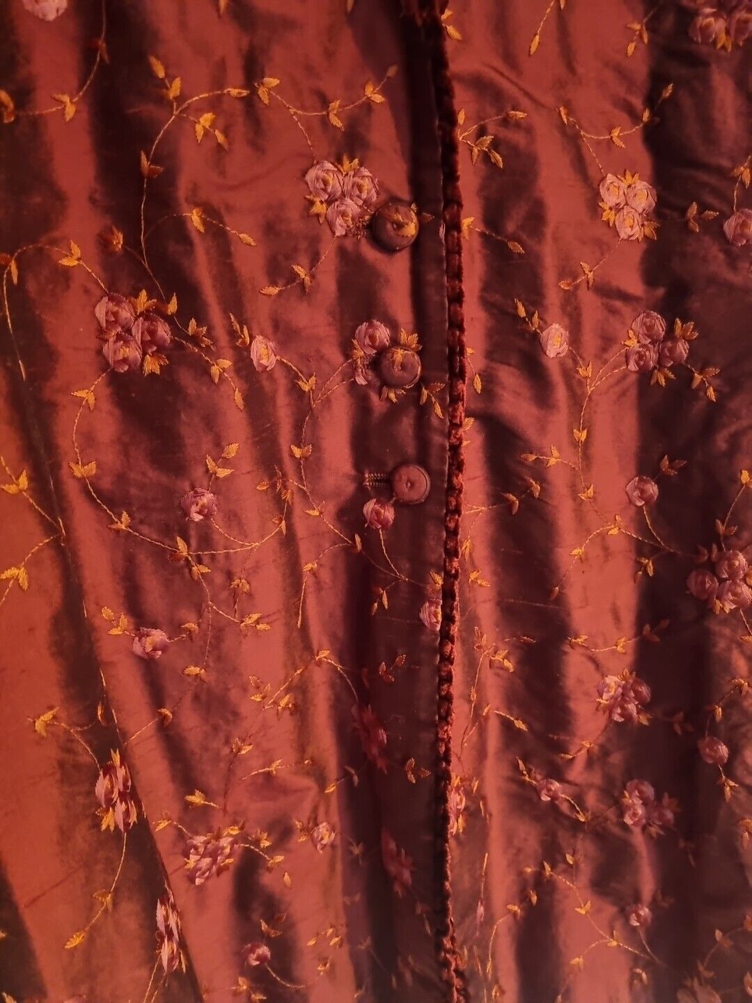 BNWT Caroline Charles Women's Red Rococo Soft Kimono Style Jacket Ruby Size 12