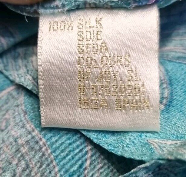 Aurobelle Exclusive Ibiza Women's 100% Silk Tunic Dress Kaftan Green Size 48