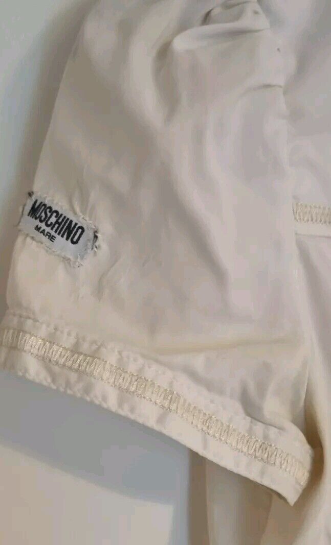 Moschino Jeans Women's Ivory Fitted Blouse Size 42