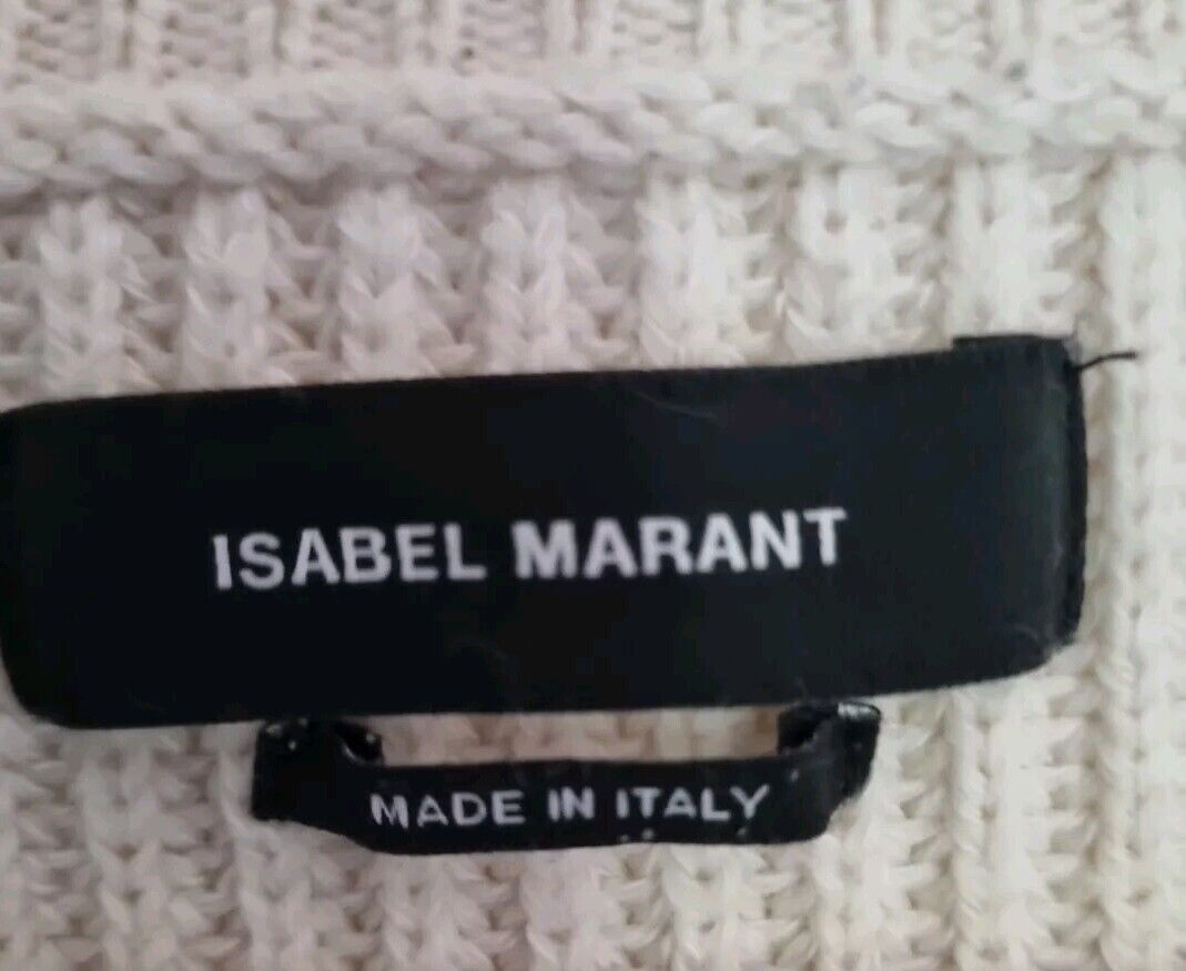 Isabel Marant Made In Italy Women's Cream Knit Pullover Jumper Size 34