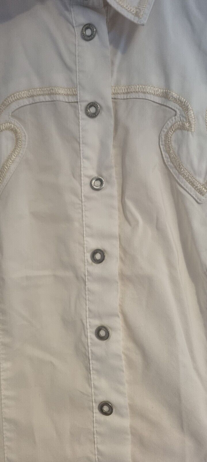 Moschino Jeans Women's Ivory Fitted Blouse Size 42