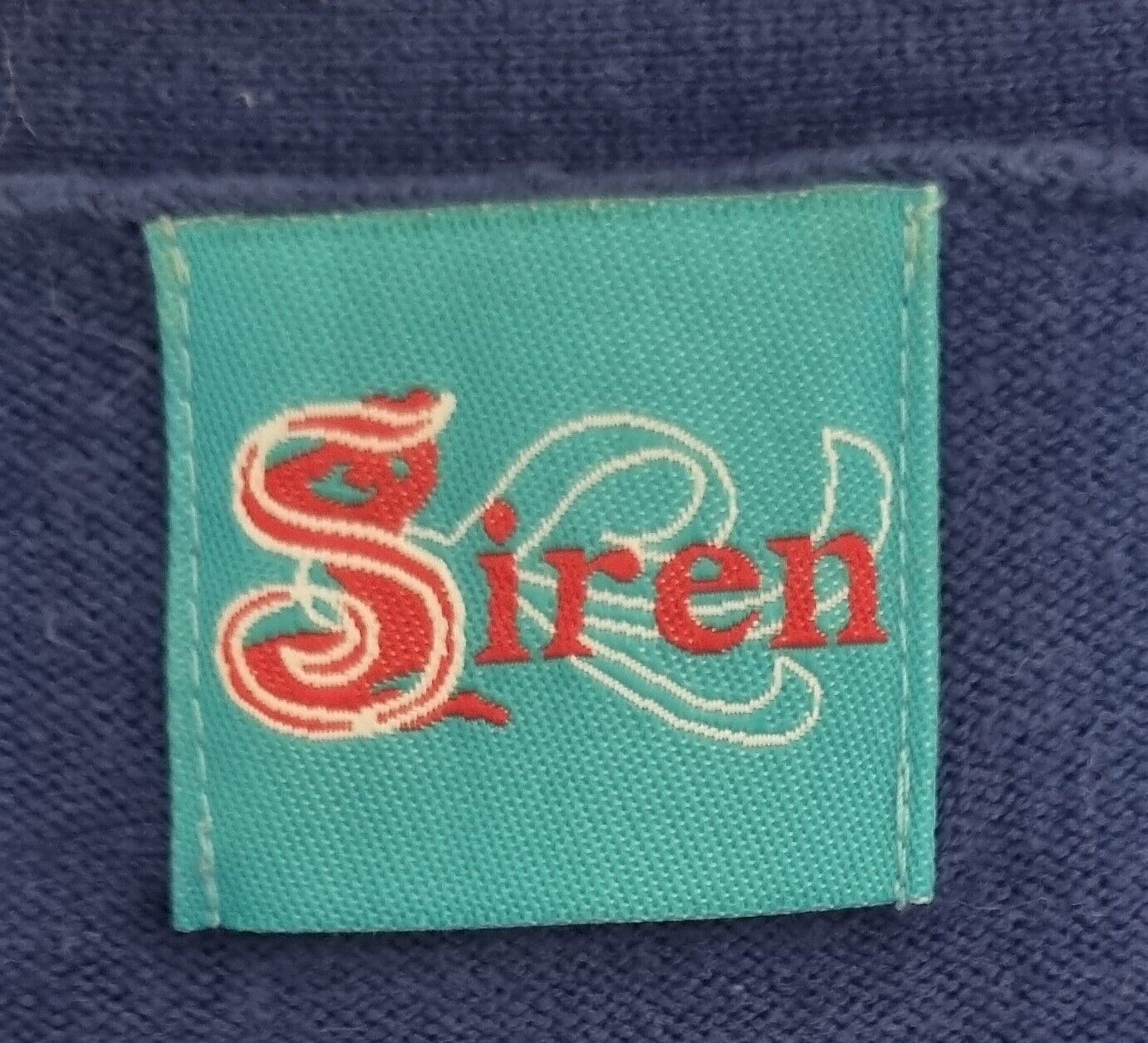 Siren Women's Blue Cardigan With Picture Prints, Beads And Sequins Size 10