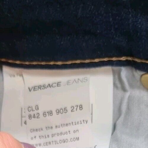 BNWT Versace Women's Jeans With Gold Colour Logo Size 29'