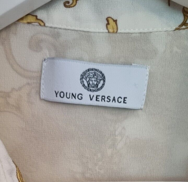 Young Versace Girls 100% Silk Blouse Size Child XXL