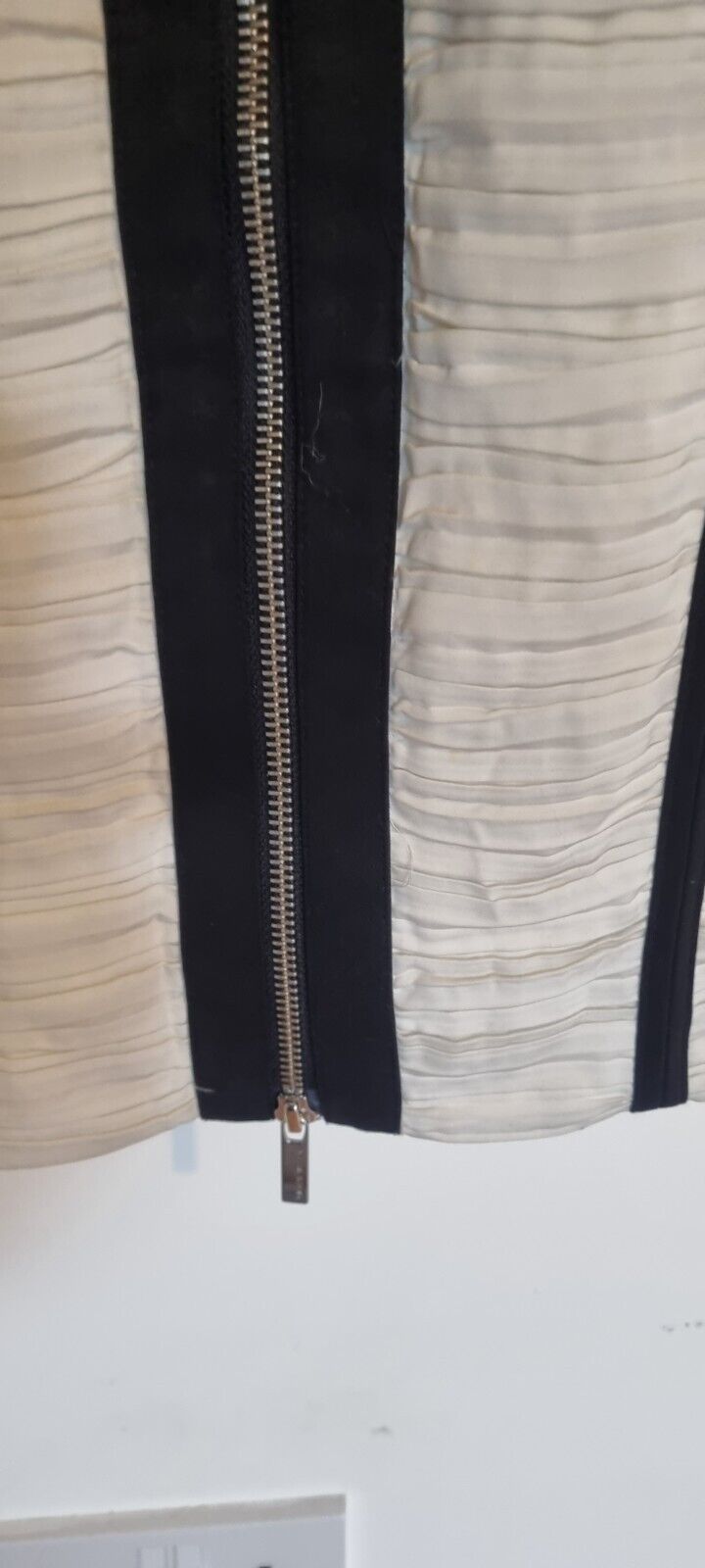 Designer Karen Millen Women's Black/Ivory Dress Size 10