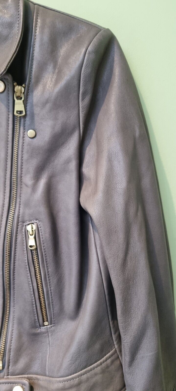 Reduced: Gorgeous BNWT Designer ME+EM Women's Lambs Leather Jacket Size 6
