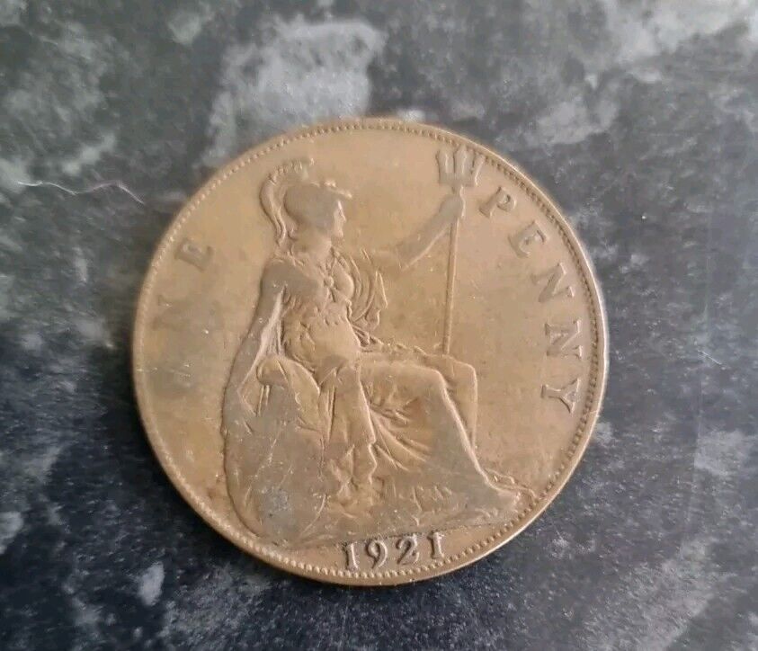 1921 One Penny Coin
