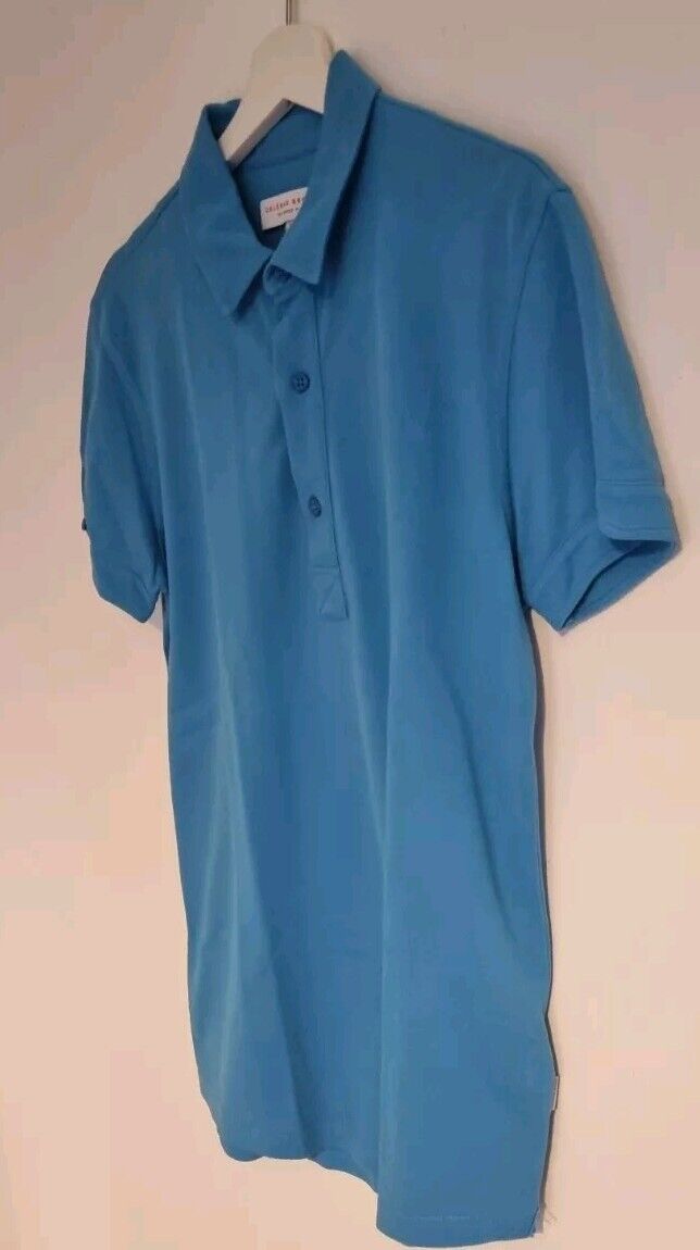 Orlebar Brown Men's Blue Tailored Fit Polo Top Size Medium