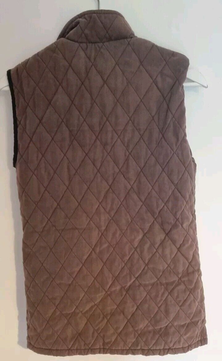 Barbour Womens Brown Quilted Gilet Size 8