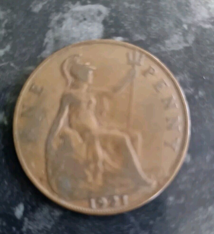 1921 One Penny Coin