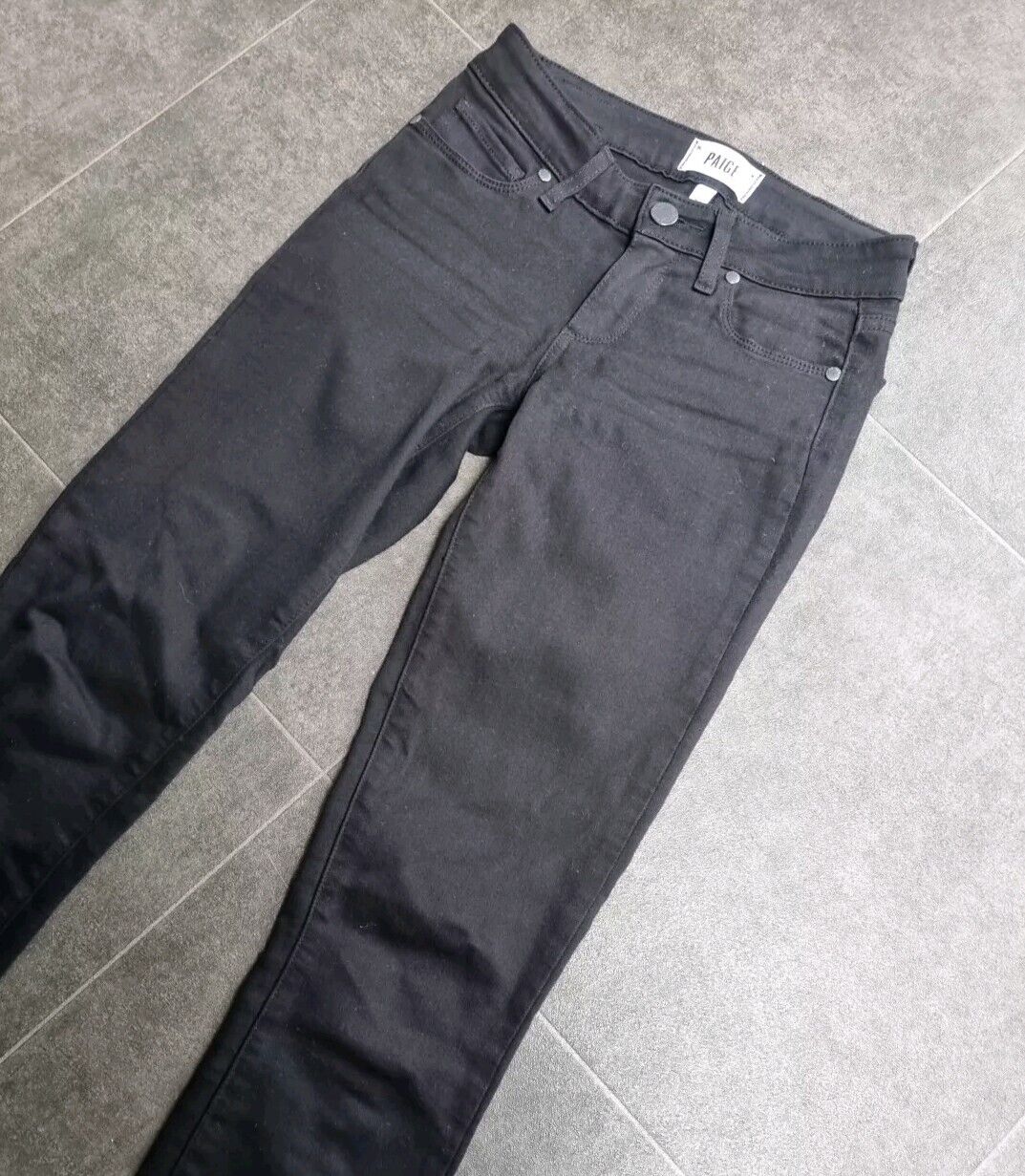 Paige Verdugo Crop Women's Black Stretch Jeans Size 23