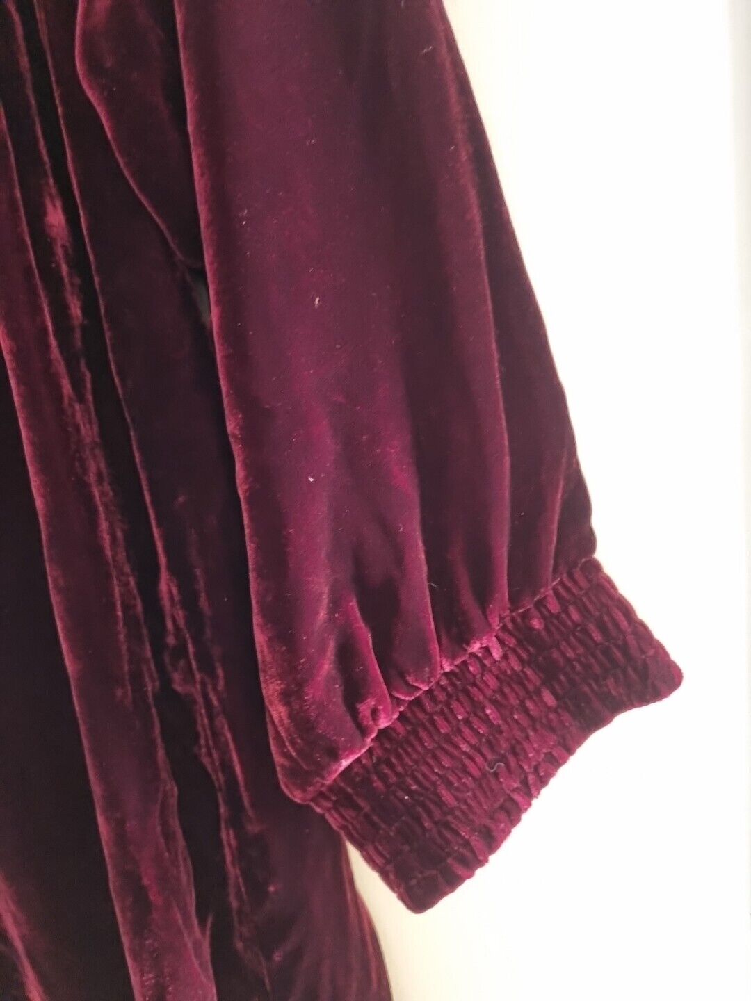 BNWT Brora Women's Velvet Deep Claret Red Dress Size 12