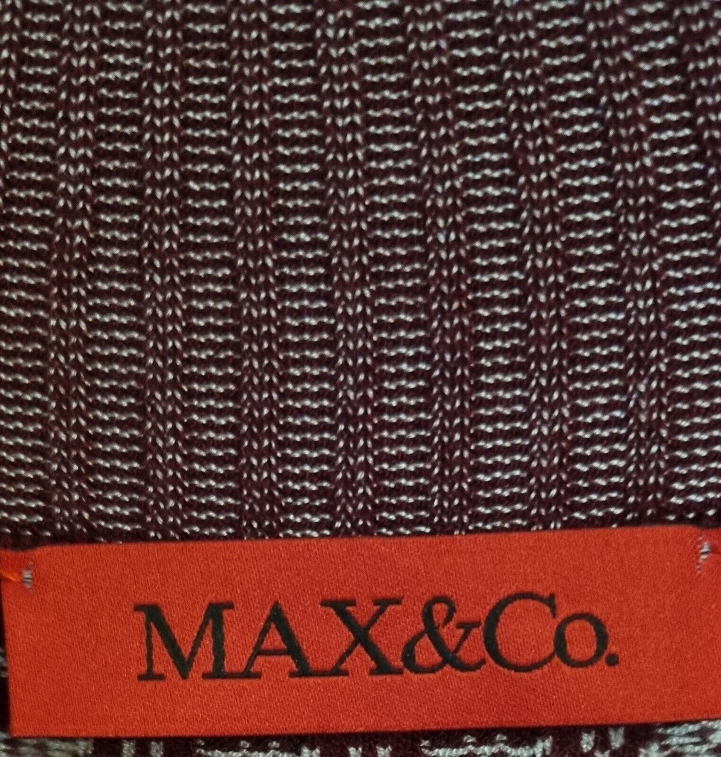 Max And Co Women's Burgandy Knitted Dress Size L