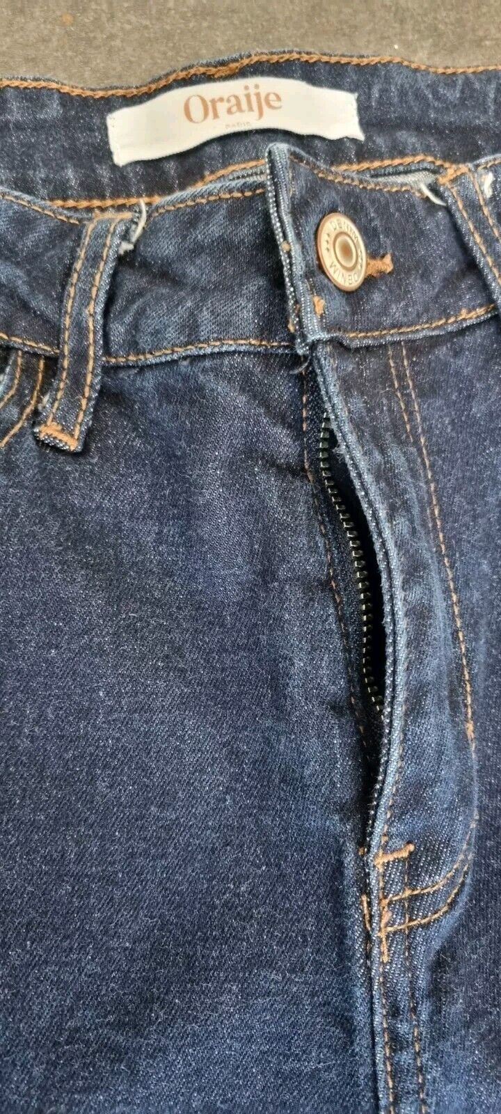 Oraije Women's Wide Leg Blue Jeans Size Small 36