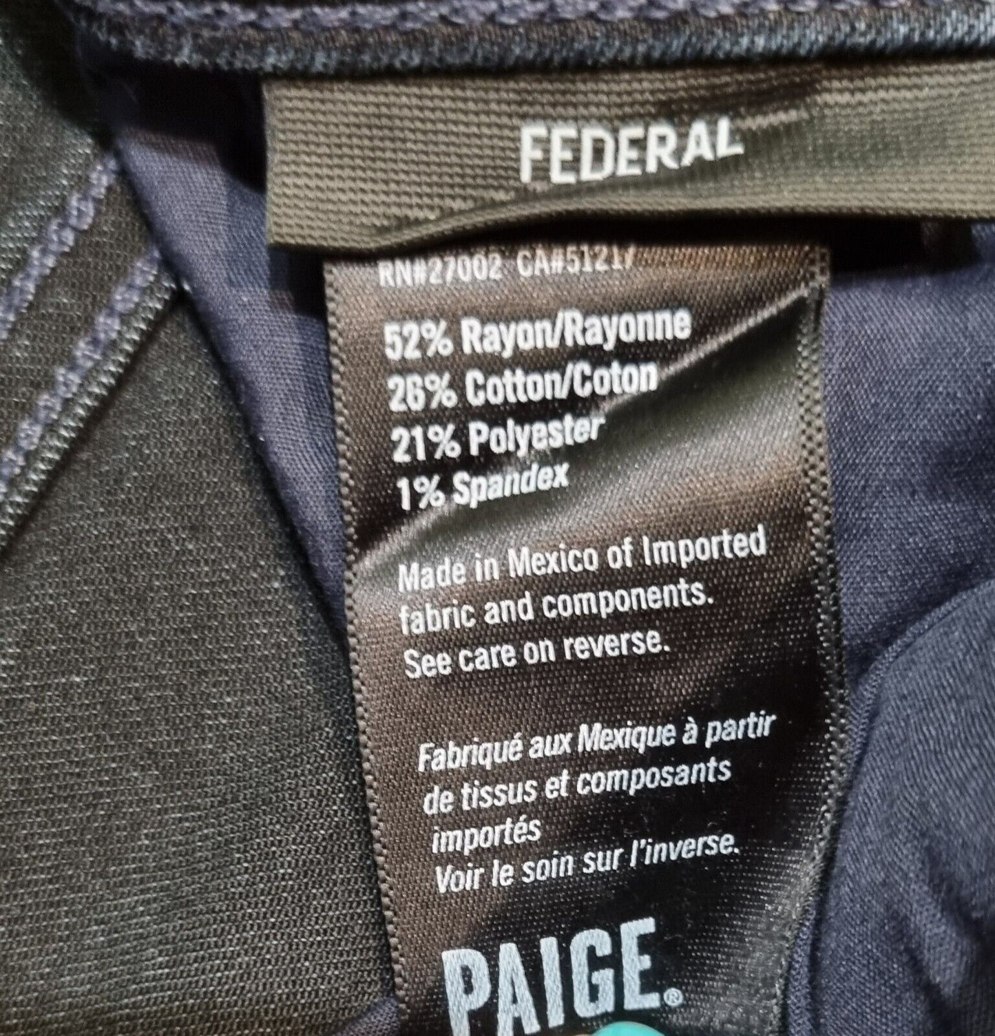 Reduced: Paige Federal Conway Mens Black Jeans Size 33
