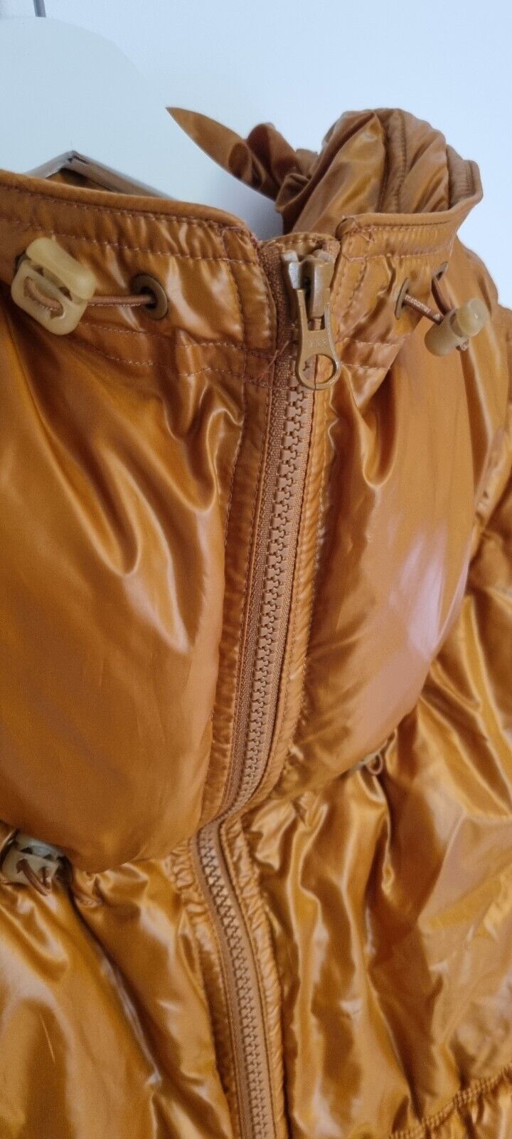 Stella McCartney Adidas Unisex Burnt Orange/ Mustard Puffer Gilet Size XS
