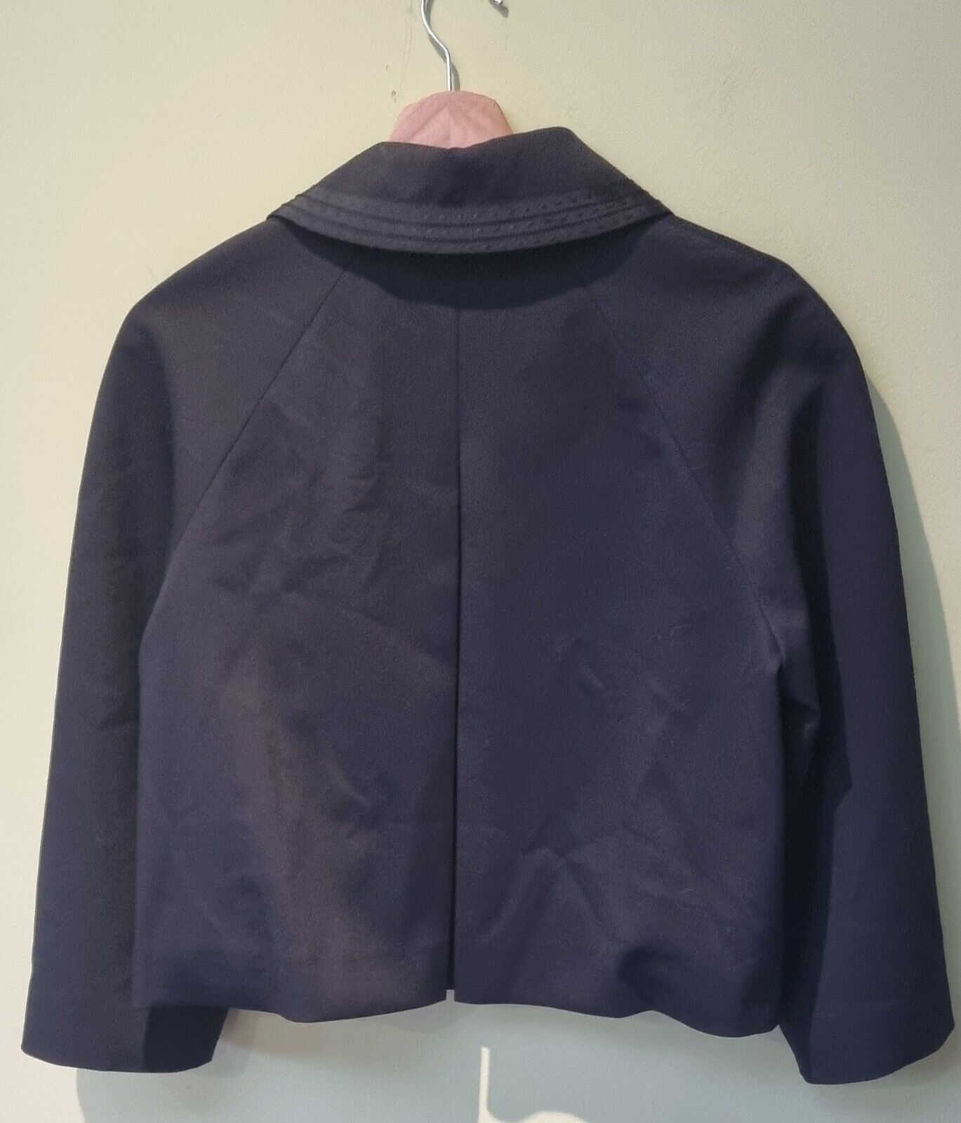 Elie Tahar Women's Black Cape Style Virgin Wool Jacket Size 8