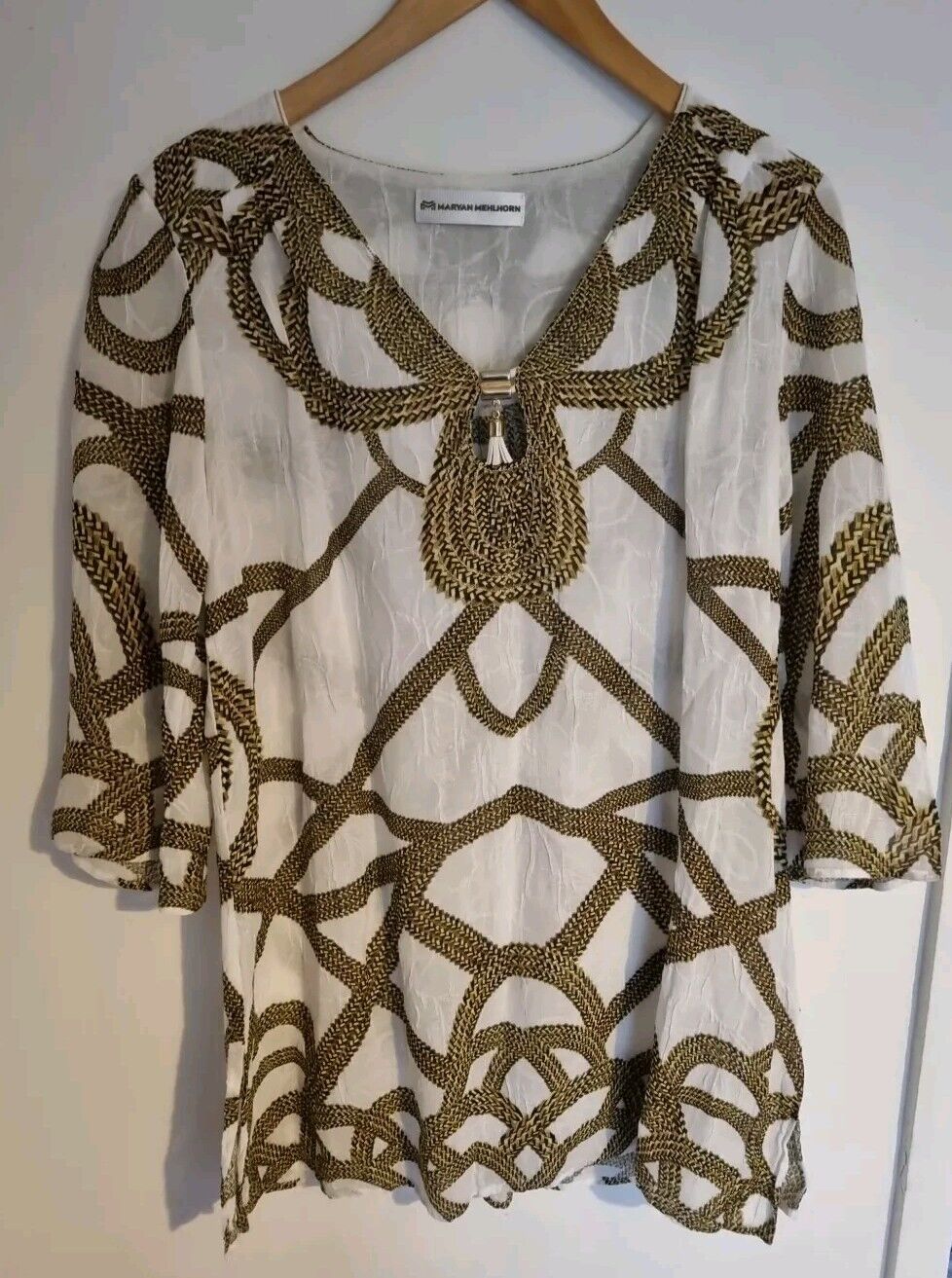 Maryan Mehlhorn Women's Tunic Top Kaftan Beach Cover Up Size Medium