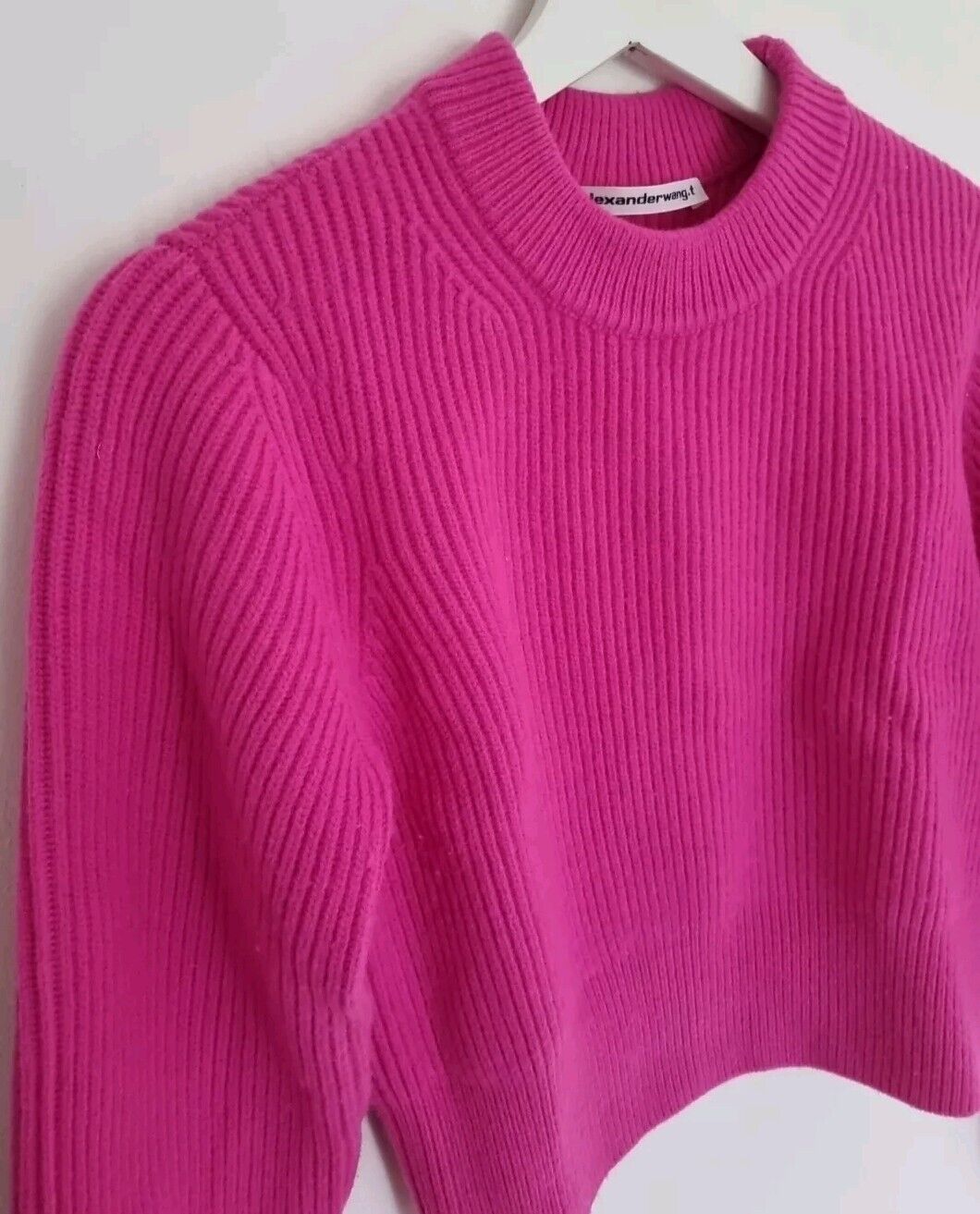 Alexander Wang Women's Hot Pink Pullover, Jumper Size XS