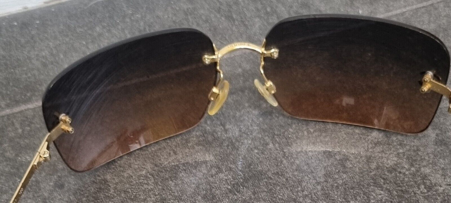 Chanel Women's Sunglasses Brown, Pink 4017 C125 178 62017 With Box & Logo Charm