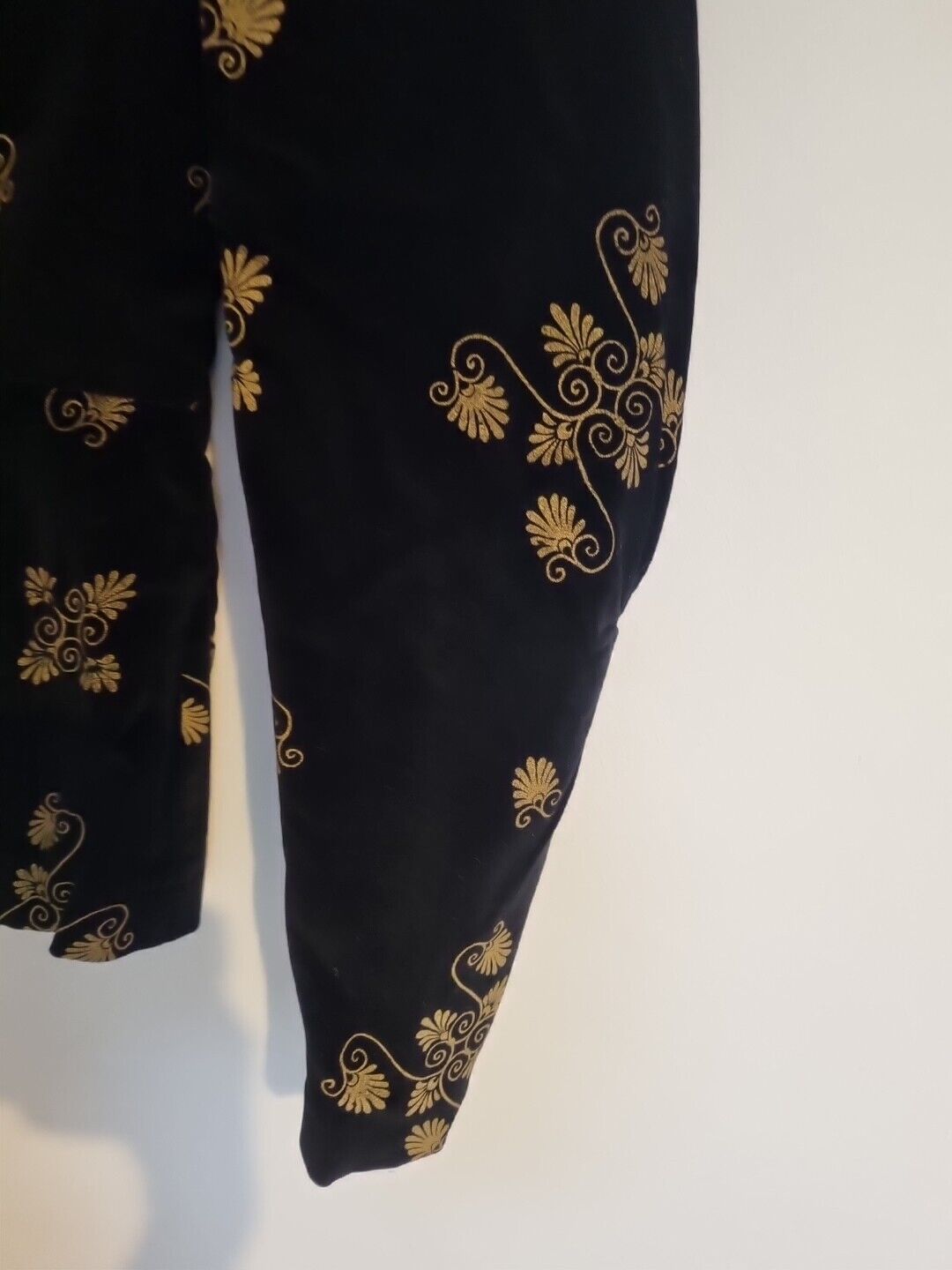 Mandy Pothecary Made In England Vintage Women's Black Velvet Jacket 10