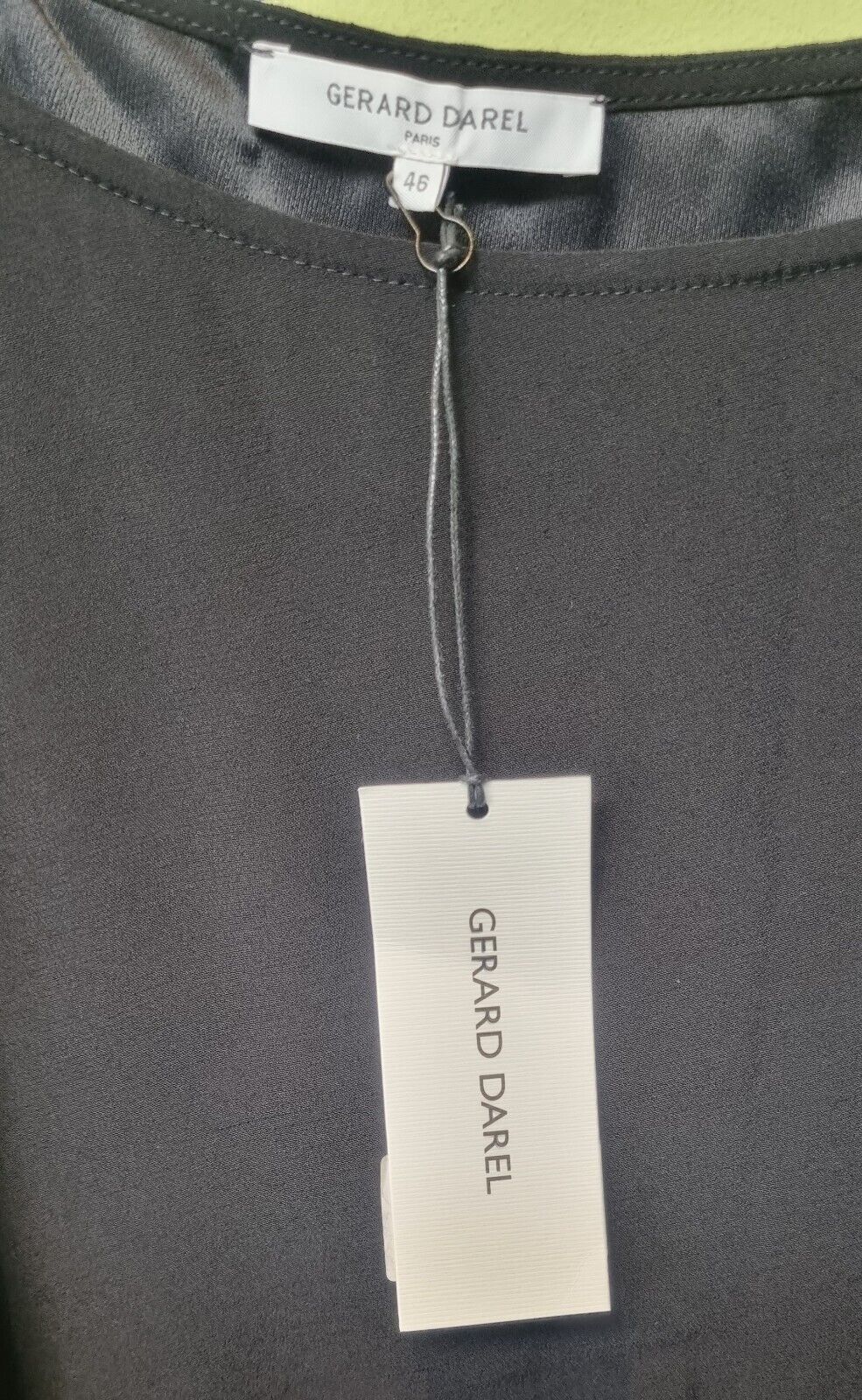Reduced: Gerard Darel Paris Women's Black Shift Dress Size 46