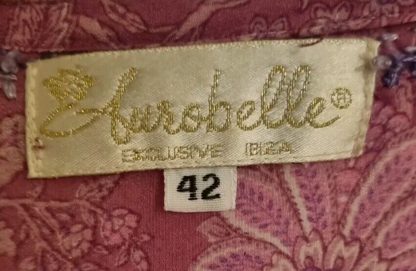 Aurobelle Exclusive Ibiza Women's Pink/ Purple Silk Kaftan, Tunic Dress Size 42