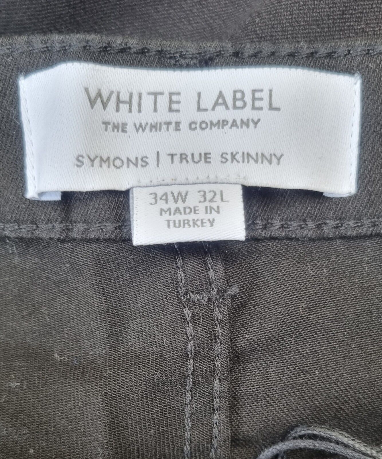 BNWT White Label, White Co. Women's Black Mid Rise Skinny Jeans Size 34/32