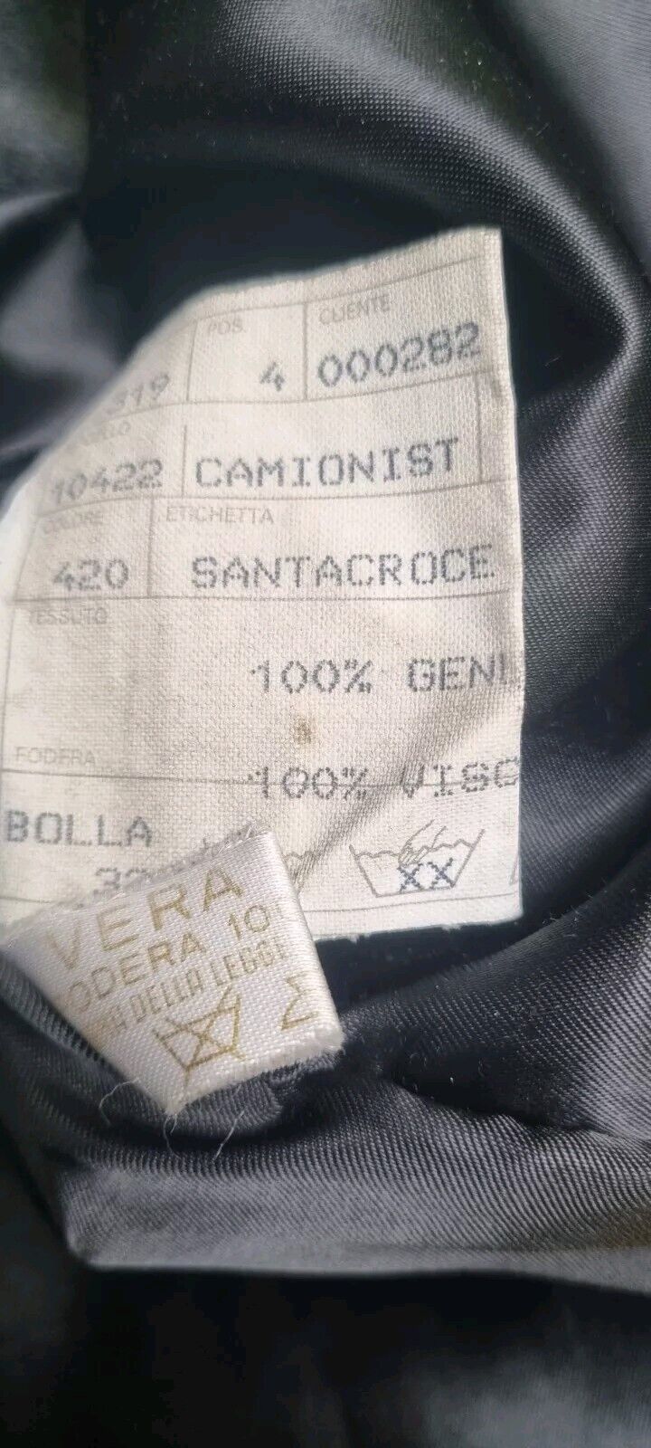Santacroce, Made In Italy Women's Black Genuine Leather Jacket Size 42