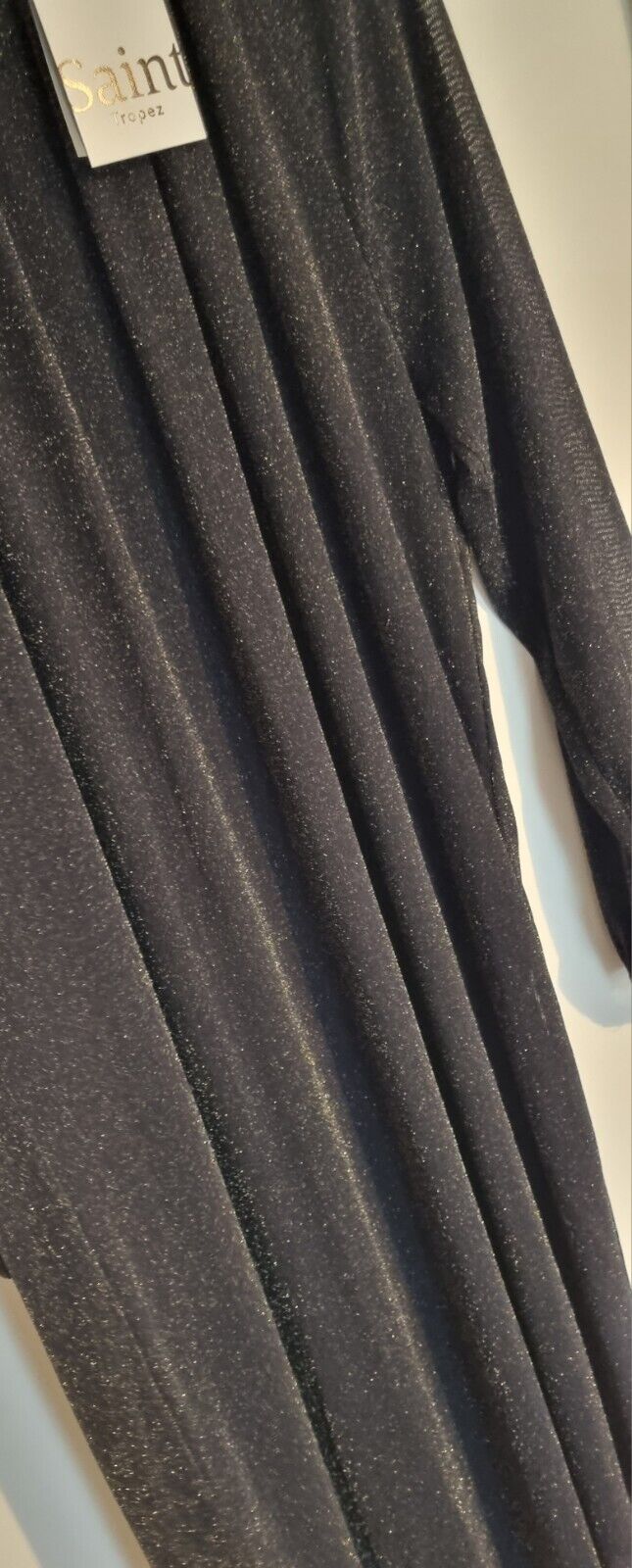 BNWT Saint Tropez Women's Deep Blue Metallic Sparkle Dress Size XL