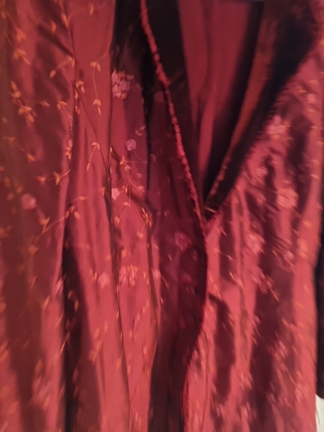 BNWT Caroline Charles Women's Red Rococo Soft Kimono Style Jacket Ruby Size 12