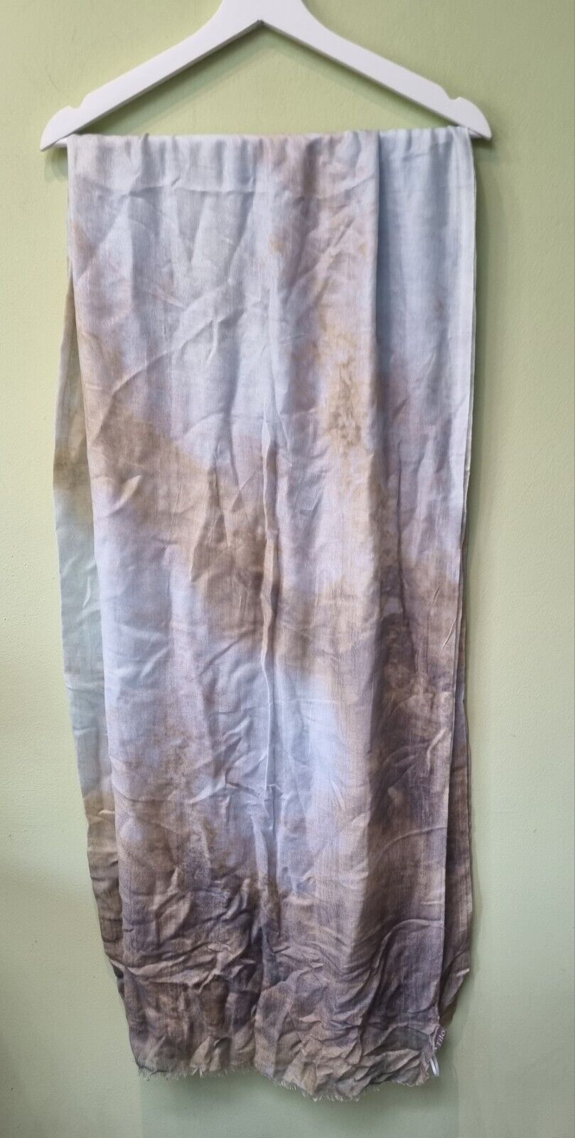 Tilo Women's Blue, Brown Large Model And Silk Scarf