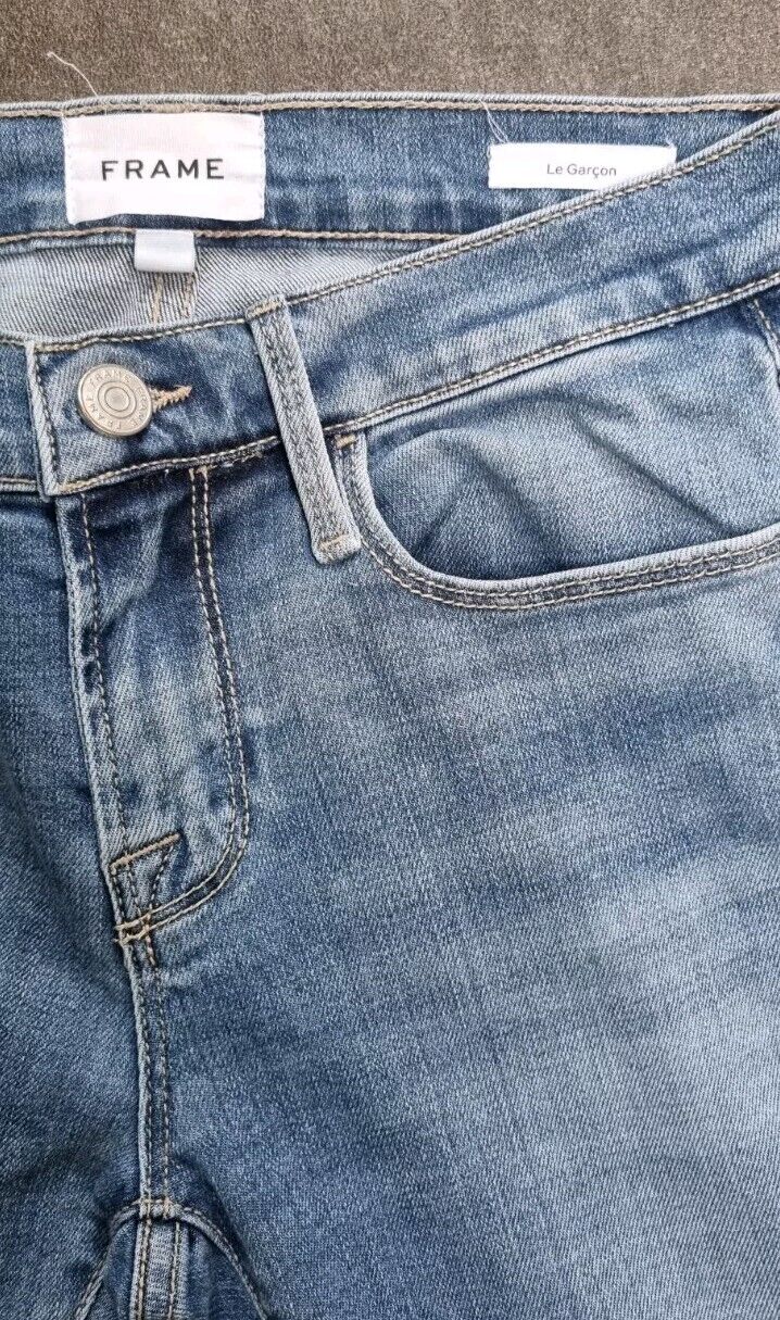 Frame Women's Blue Jeans "Le Garcon" Size 23