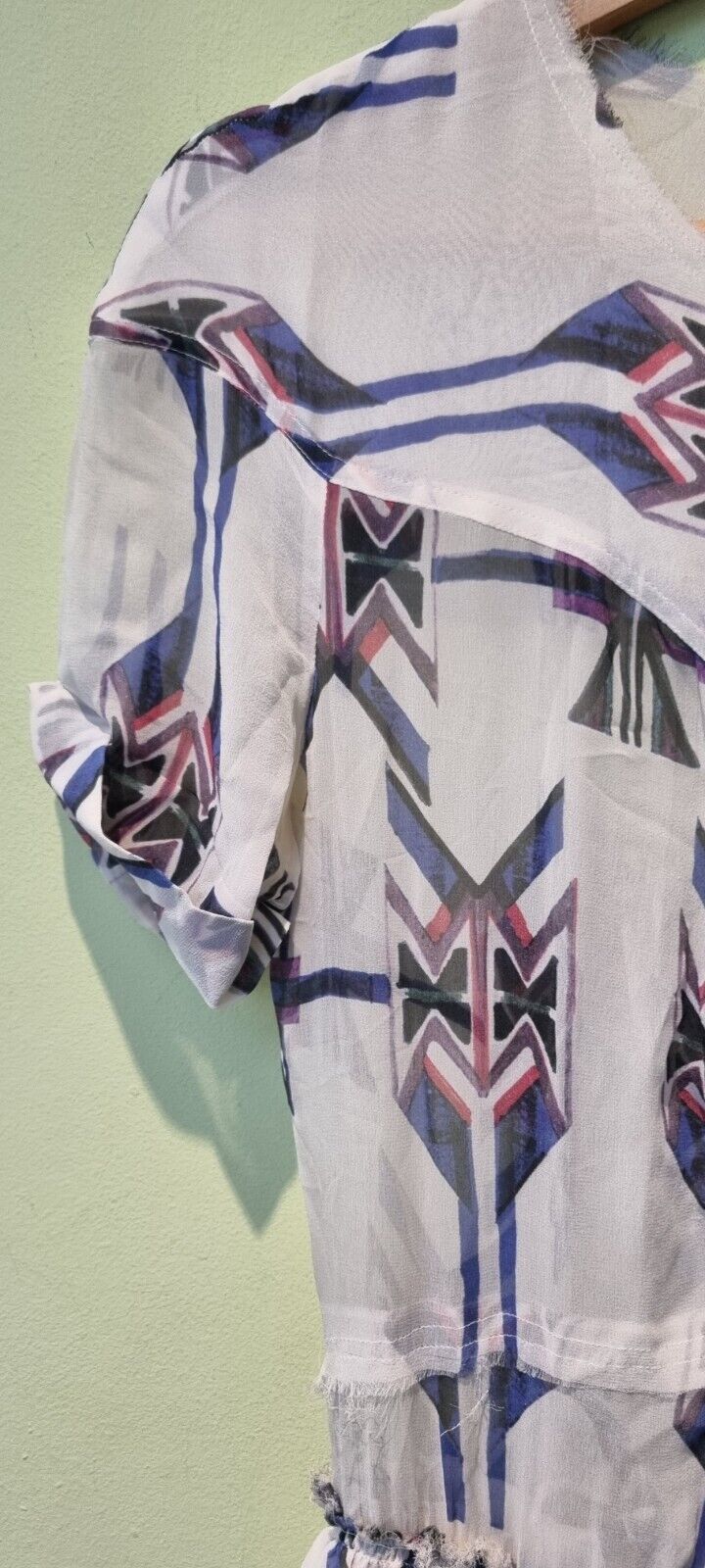 Gorgeous Isabel Marant Women's 100% Silk Tired Dress Size 1