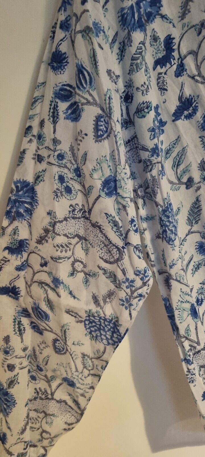 Mr Portobello Mens Unisex Naples Block Print Cotton Shirt Size L