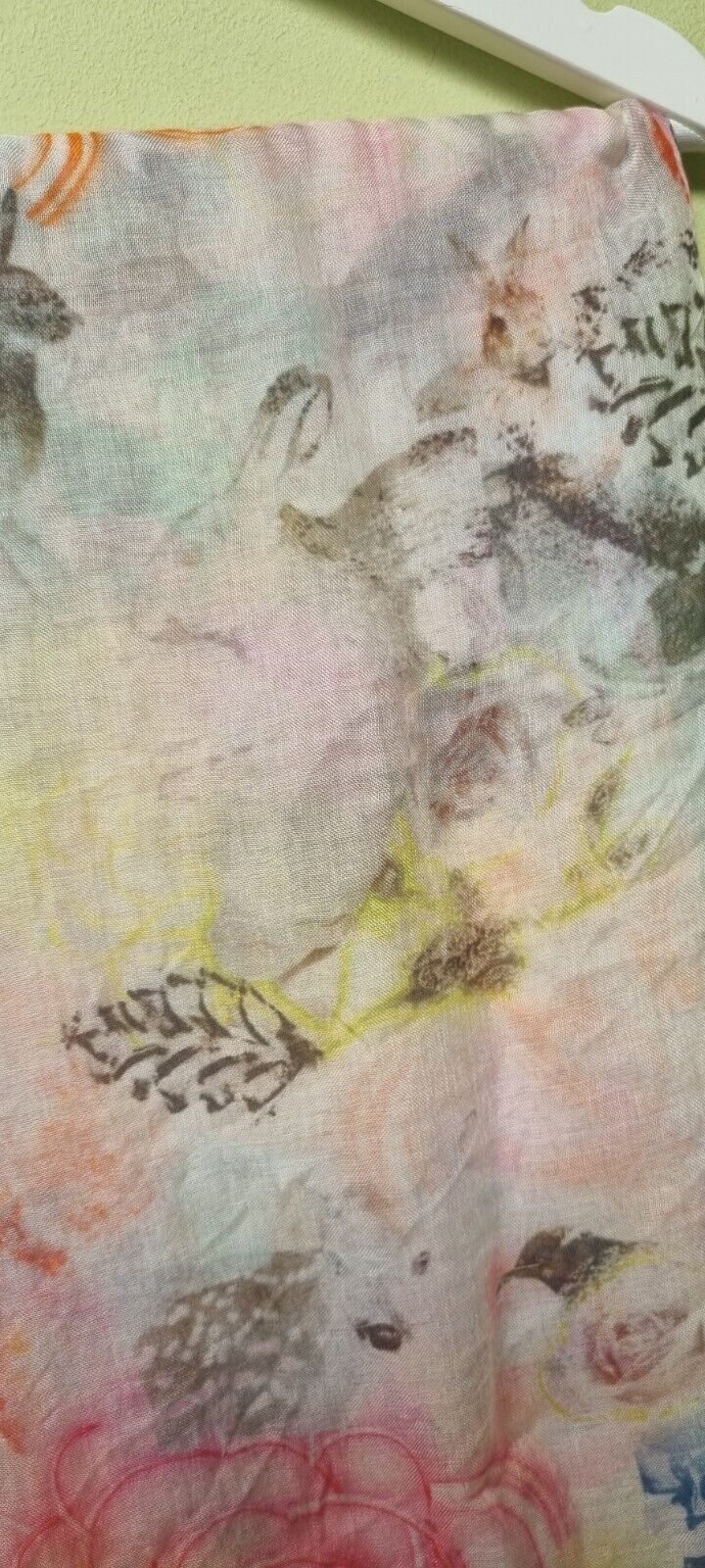 Mulberry Women's Large Model Animal Pattern Scarf