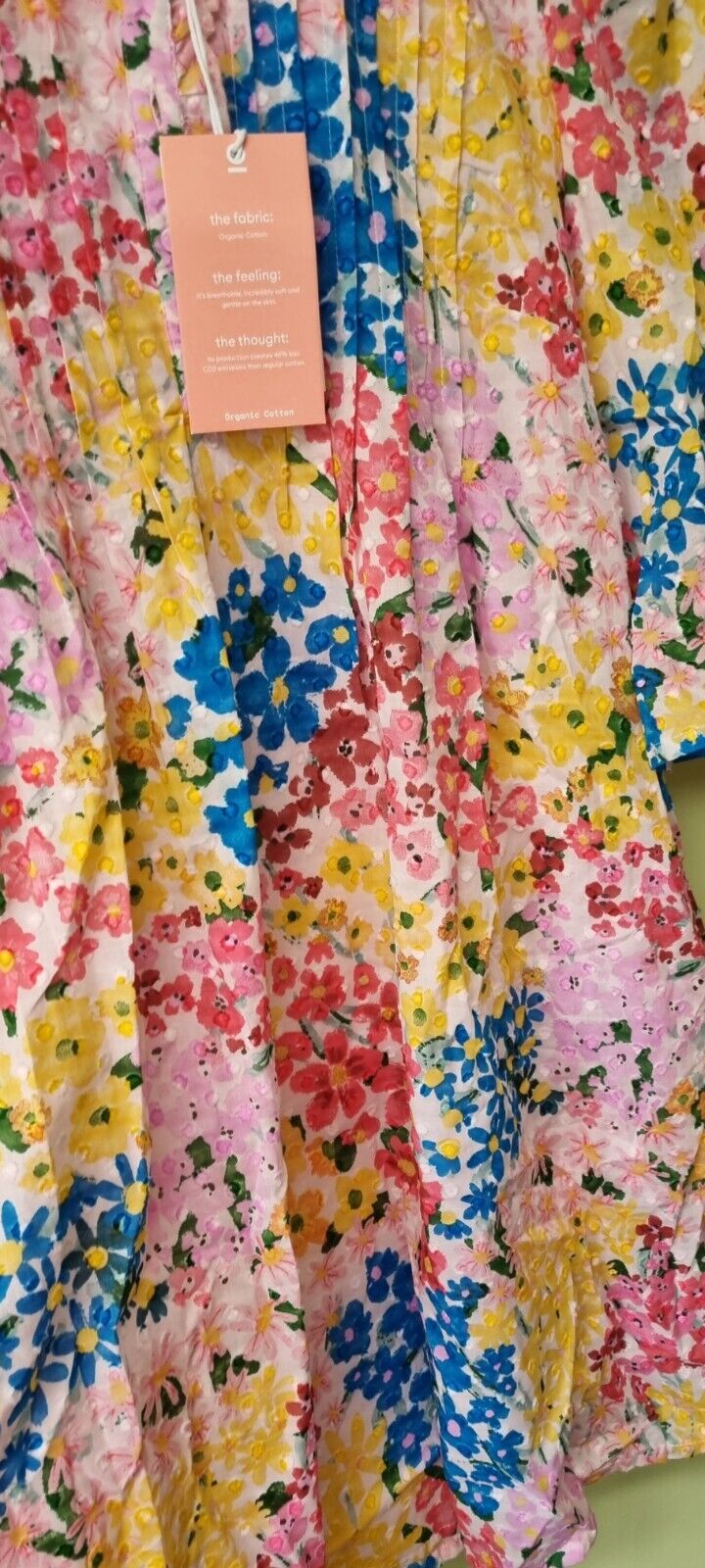 BNWT Thought Women's Floral 100% Cotton Lined Dress Size 16