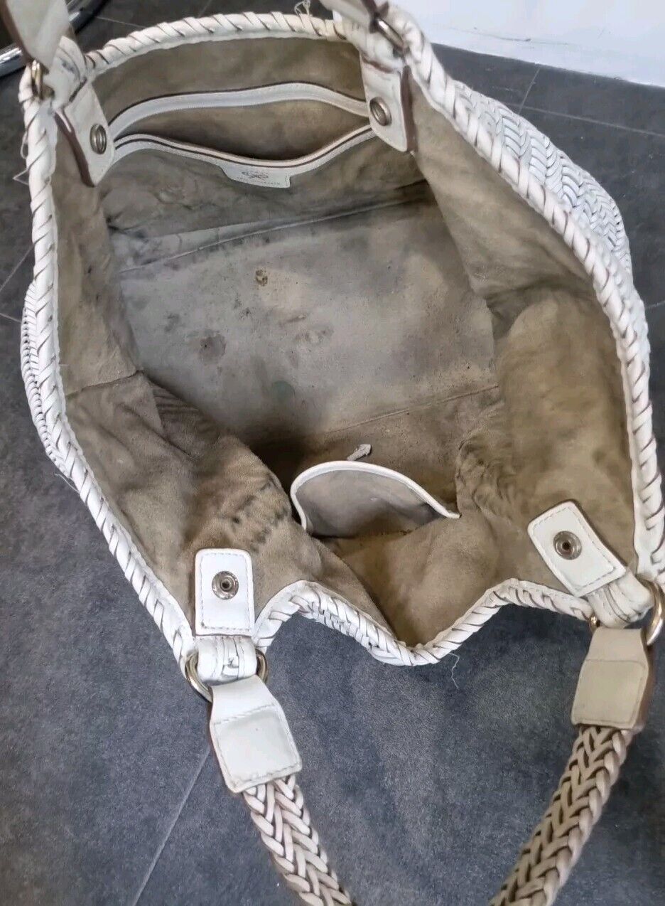 Anya Hindmarch Woven Leather Large Bag In Well Used Condition