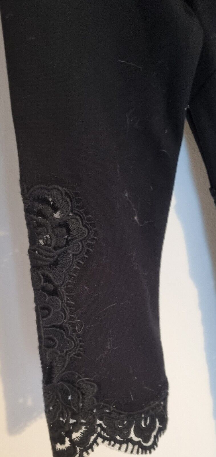 BNWT Juicy Couture Women's Black Lace Insert Ponte Dress Size Medium