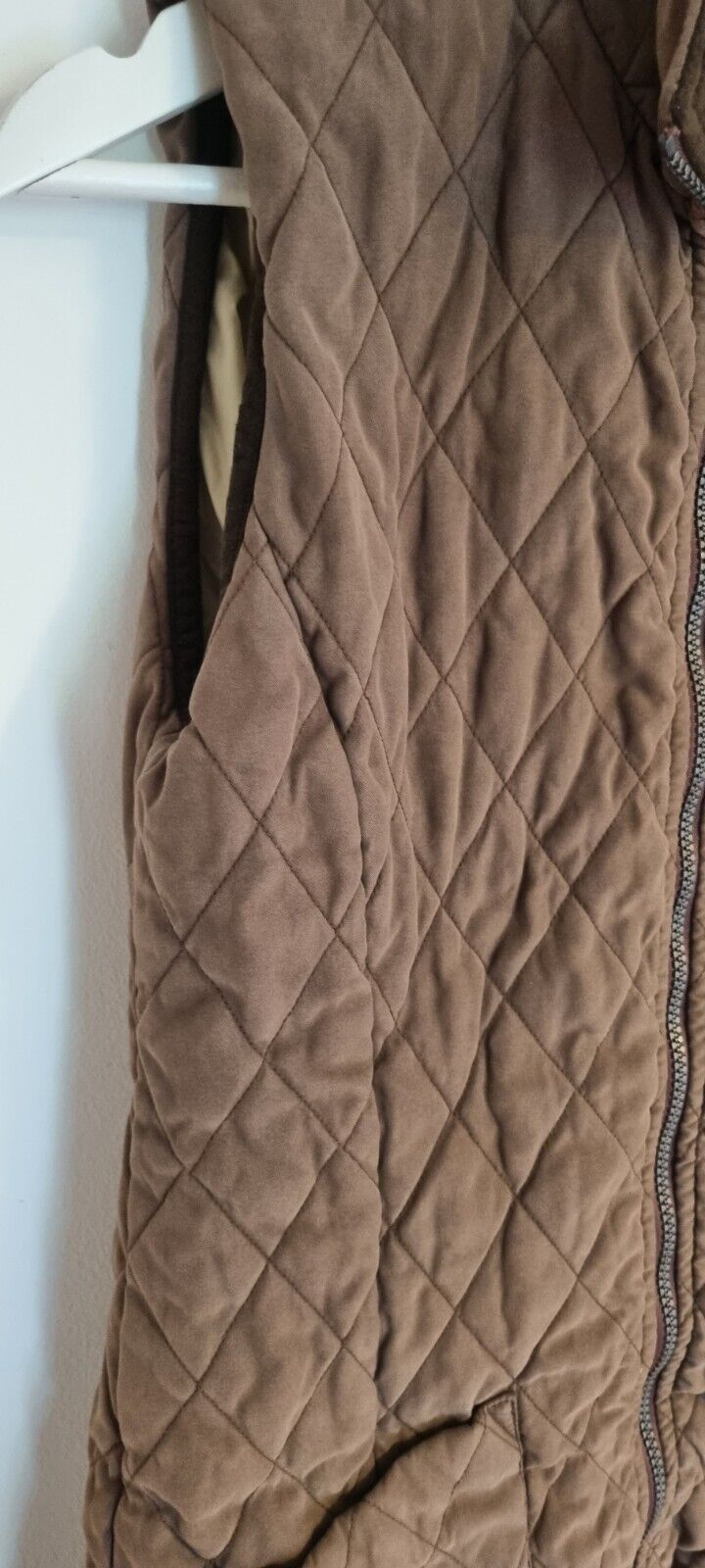 Barbour Womens Brown Quilted Gilet Size 8