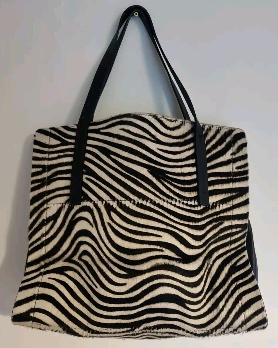 Joseph Women's Zebra Animal Print Women's Shoulder Tote Bag