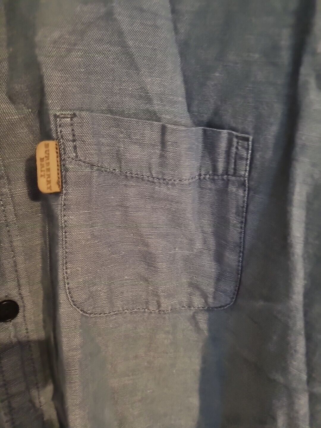 Burberry Brit Men's Blue Cotton Shirt Size M