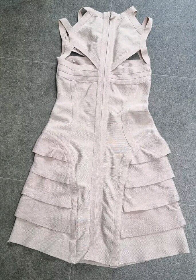 Herve LegerWomen's Nude Bodycon Dress, No Manufacturer Label Size XS