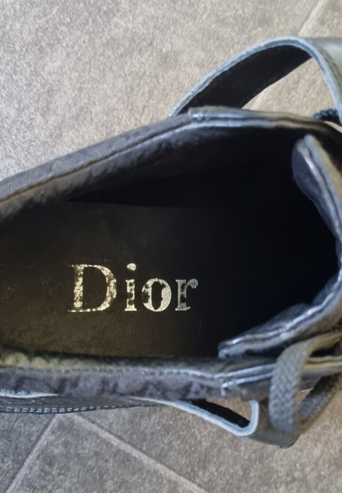 Designer Christian Dior Women's Black Trainers, Shoes Size 39 UK 6