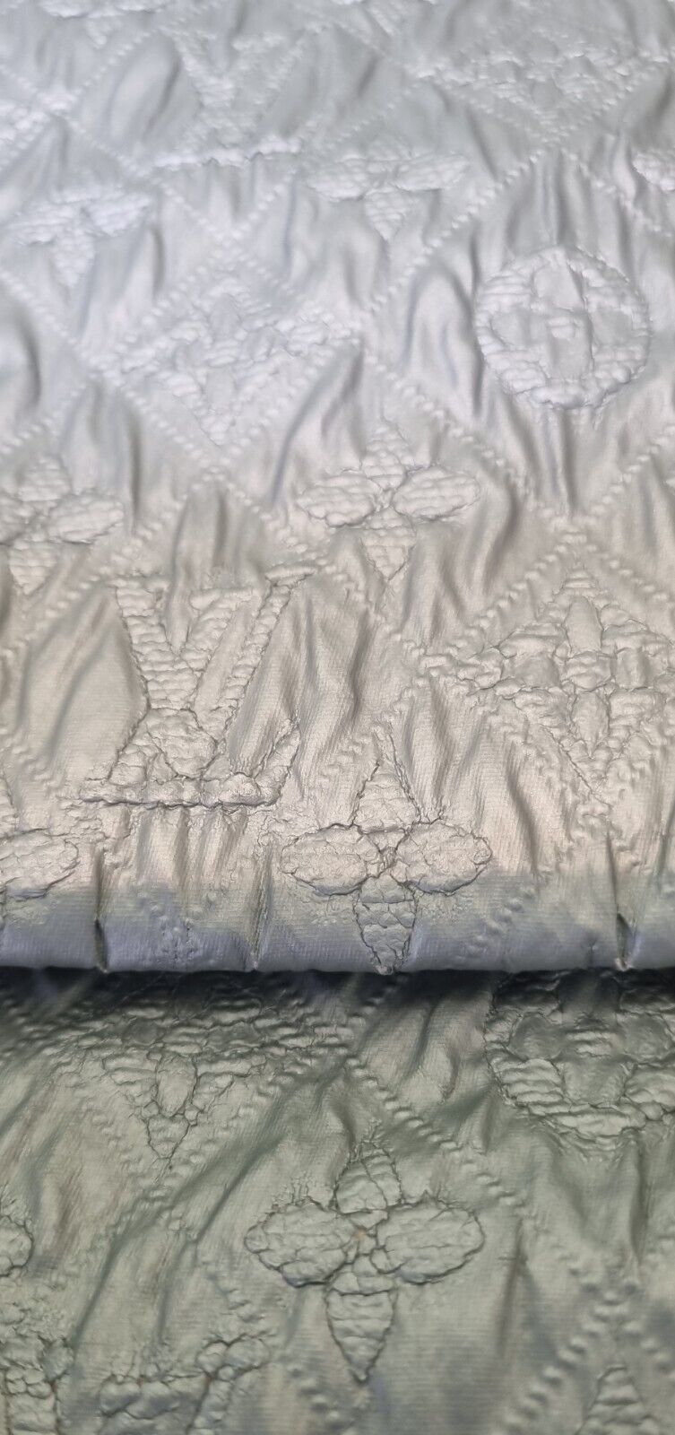 Genuine Louis Vuitton Monogram Canvas Silver Clutch Bag With Logo Dust Bag