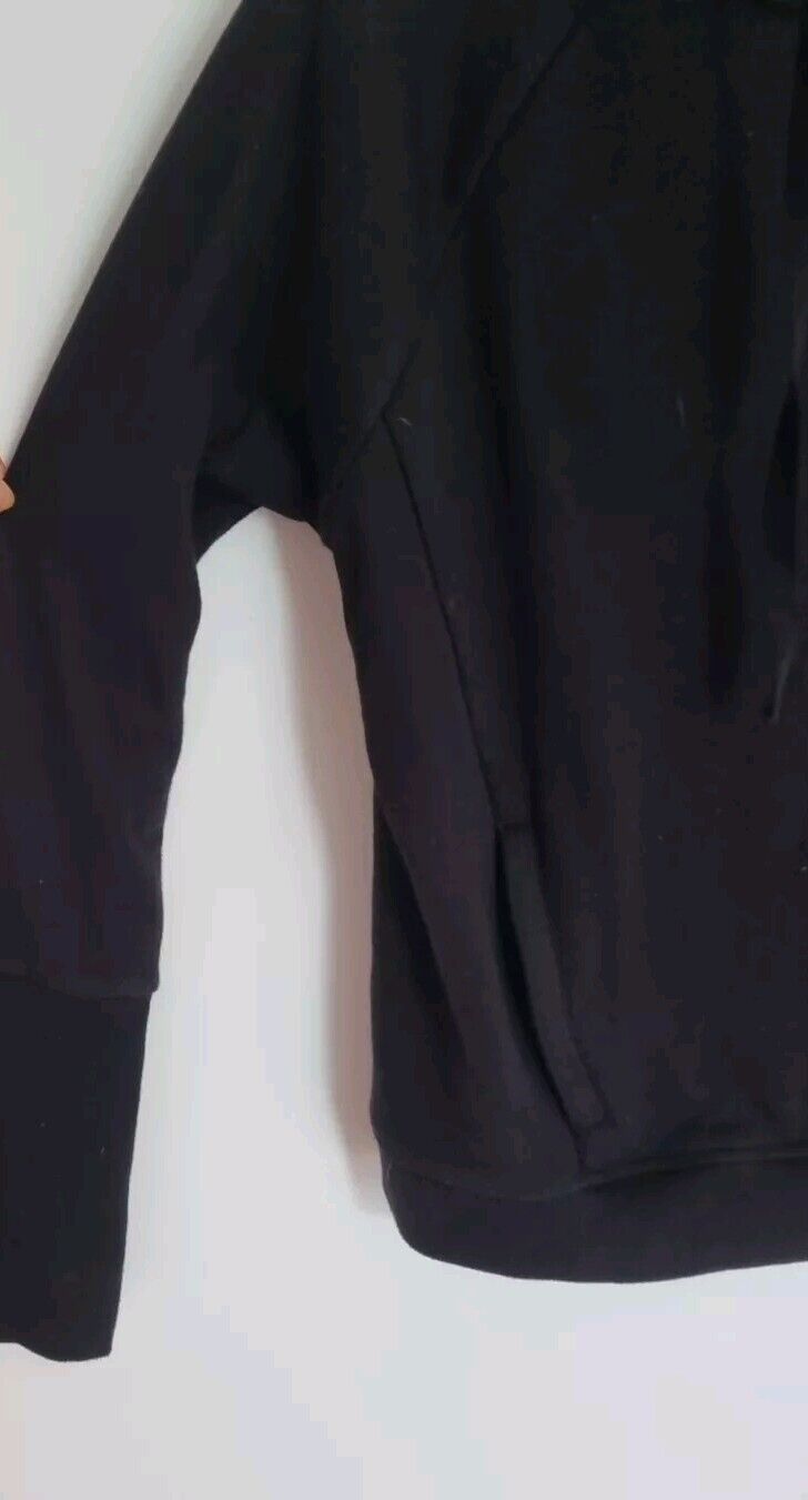 ALO Yoga Women's Activewear Black Hooded, Fleece Lined Hoodie Size Small