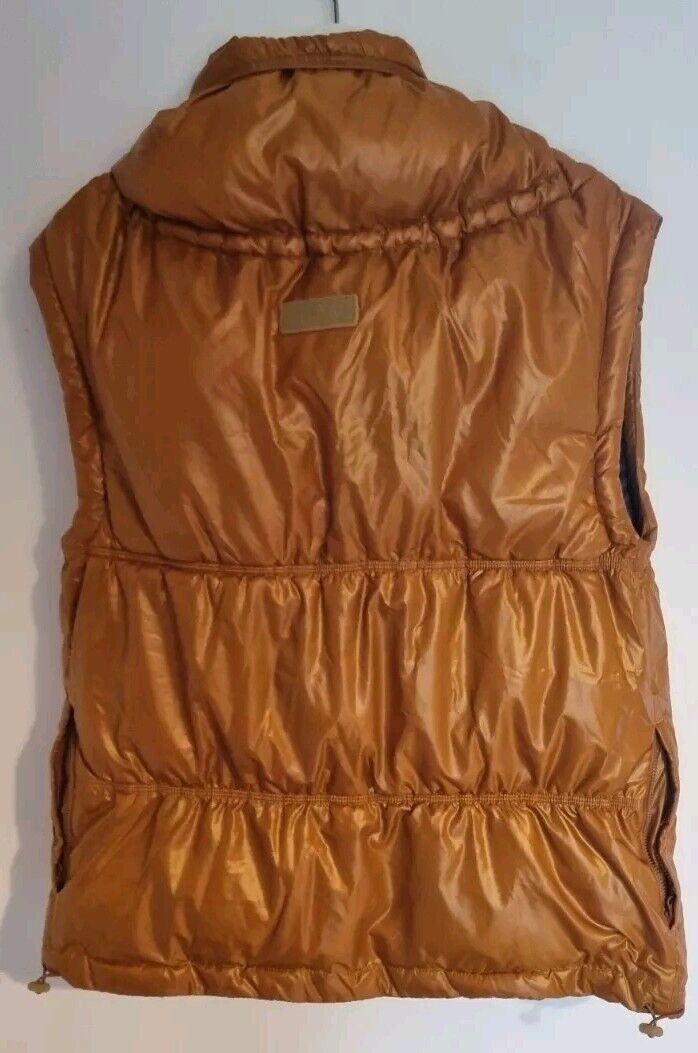 Stella McCartney Adidas Unisex Burnt Orange/ Mustard Puffer Gilet Size XS