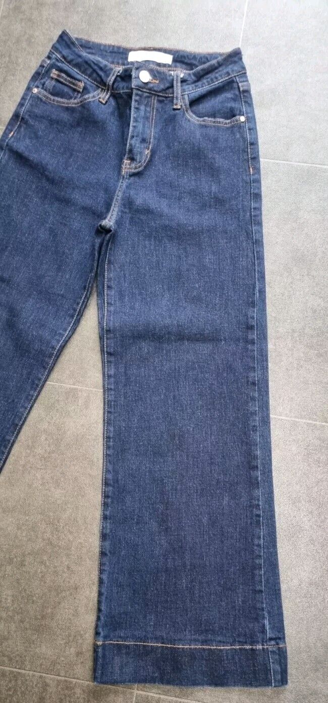 Oraije Women's Wide Leg Blue Jeans Size Small 36
