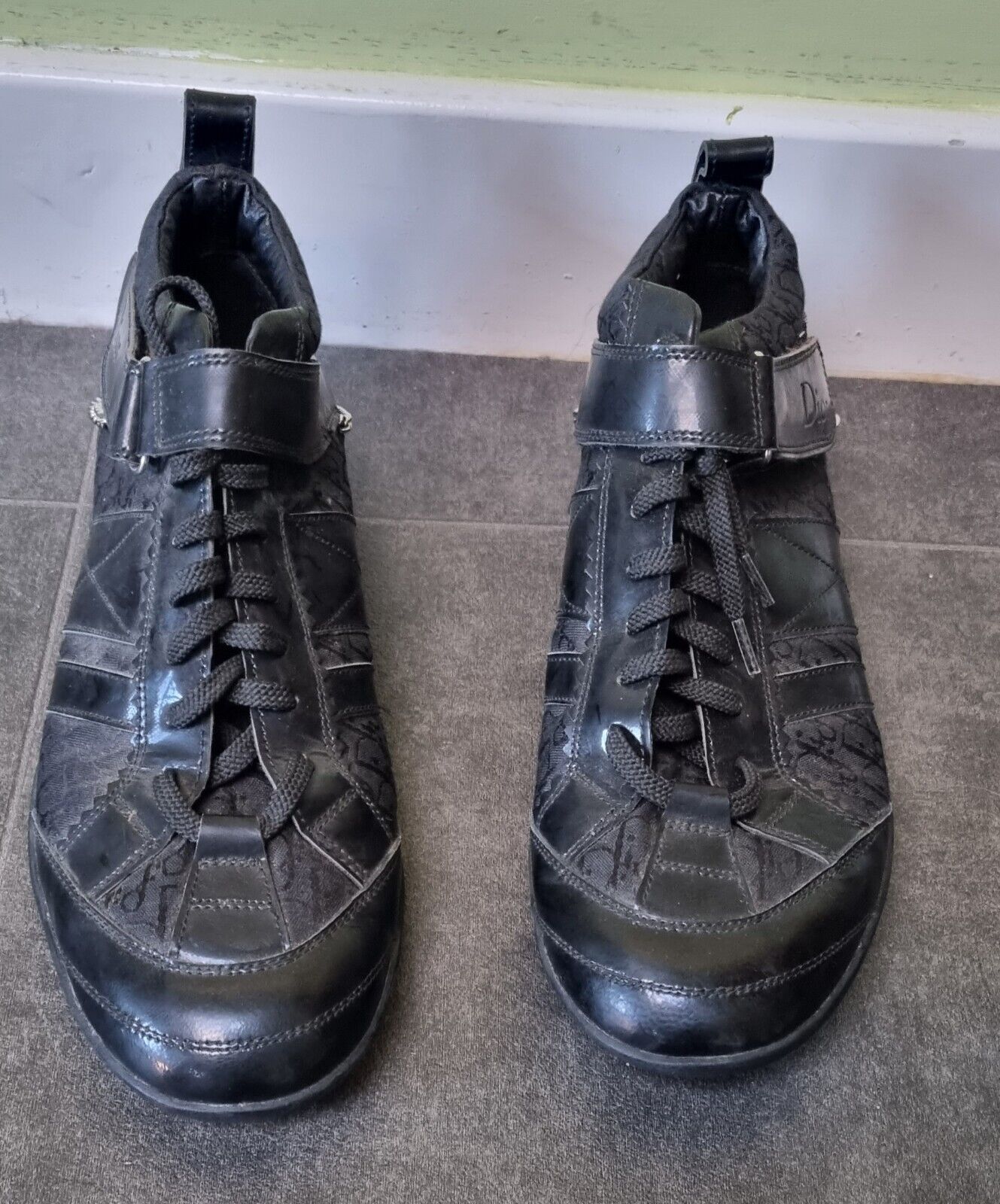 Designer Christian Dior Women's Black Trainers, Shoes Size 39 UK 6